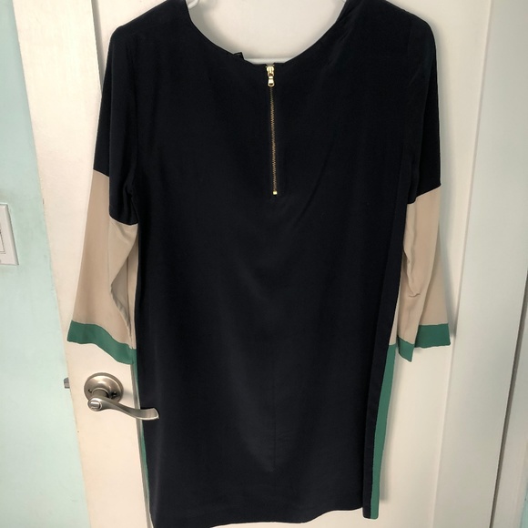 CLUB MONACO SILK COLORBLOCK DRESS US SIZE 6 - Picture 3 of 3